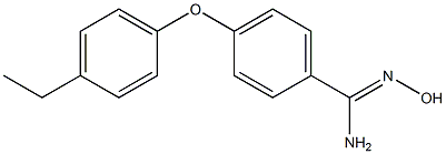 4-(4-ethylphenoxy)-N'-hydroxybenzene-1-carboximidamide Struktur