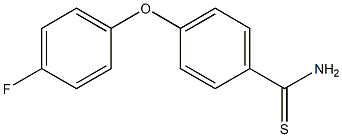 4-(4-fluorophenoxy)benzene-1-carbothioamide