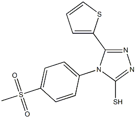 4-(4-methanesulfonylphenyl)-5-(thiophen-2-yl)-4H-1,2,4-triazole-3-thiol Structure