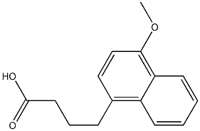 4-(4-methoxynaphthalen-1-yl)butanoic acid 结构式