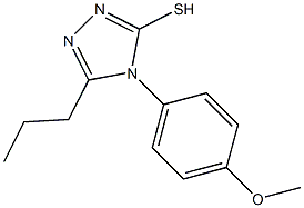 4-(4-methoxyphenyl)-5-propyl-4H-1,2,4-triazole-3-thiol,,结构式