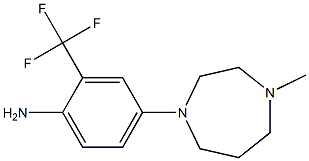 4-(4-methyl-1,4-diazepan-1-yl)-2-(trifluoromethyl)aniline Struktur