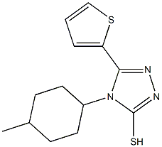 4-(4-methylcyclohexyl)-5-(thiophen-2-yl)-4H-1,2,4-triazole-3-thiol Struktur