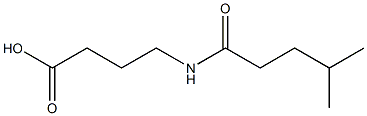 4-(4-methylpentanamido)butanoic acid Structure