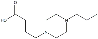 4-(4-propylpiperazin-1-yl)butanoic acid Structure