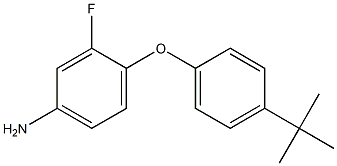 4-(4-tert-butylphenoxy)-3-fluoroaniline,,结构式