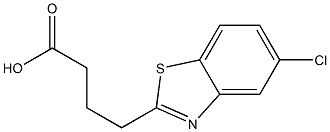 4-(5-chloro-1,3-benzothiazol-2-yl)butanoic acid,,结构式
