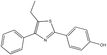 4-(5-ethyl-4-phenyl-1,3-thiazol-2-yl)phenol Structure