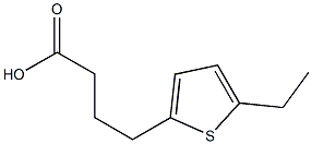 4-(5-ethylthiophen-2-yl)butanoic acid 结构式