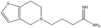4-(6,7-dihydrothieno[3,2-c]pyridin-5(4H)-yl)butanimidamide,,结构式