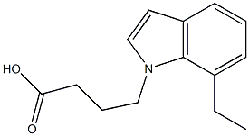 4-(7-ethyl-1H-indol-1-yl)butanoic acid Structure