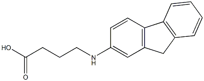 4-(9H-fluoren-2-ylamino)butanoic acid 结构式