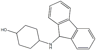 4-(9H-fluoren-9-ylamino)cyclohexan-1-ol 结构式