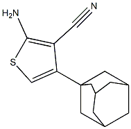 4-(adamantan-1-yl)-2-aminothiophene-3-carbonitrile,,结构式