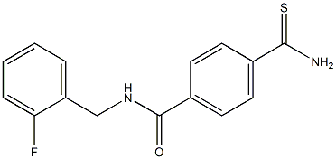 4-(aminocarbonothioyl)-N-(2-fluorobenzyl)benzamide