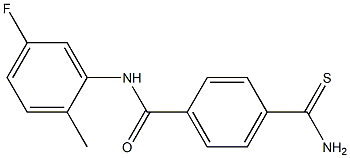 4-(aminocarbonothioyl)-N-(5-fluoro-2-methylphenyl)benzamide 结构式