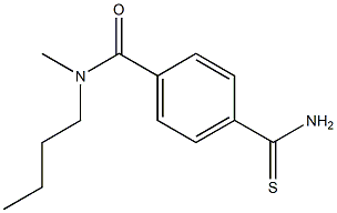 4-(aminocarbonothioyl)-N-butyl-N-methylbenzamide Structure