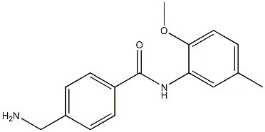 4-(aminomethyl)-N-(2-methoxy-5-methylphenyl)benzamide 结构式