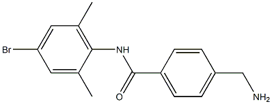4-(aminomethyl)-N-(4-bromo-2,6-dimethylphenyl)benzamide Struktur