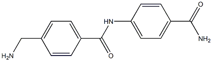 4-(aminomethyl)-N-(4-carbamoylphenyl)benzamide Struktur