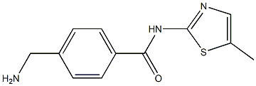 4-(aminomethyl)-N-(5-methyl-1,3-thiazol-2-yl)benzamide