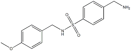 4-(aminomethyl)-N-[(4-methoxyphenyl)methyl]benzene-1-sulfonamide