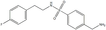 4-(aminomethyl)-N-[2-(4-fluorophenyl)ethyl]benzene-1-sulfonamide