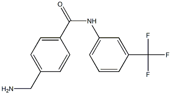4-(aminomethyl)-N-[3-(trifluoromethyl)phenyl]benzamide