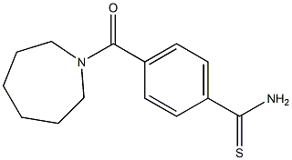 4-(azepan-1-ylcarbonyl)benzenecarbothioamide Structure