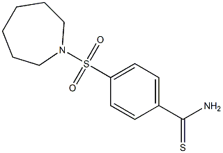 4-(azepan-1-ylsulfonyl)benzenecarbothioamide 化学構造式