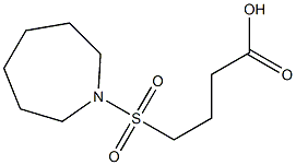 4-(azepane-1-sulfonyl)butanoic acid 化学構造式