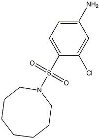 4-(azocane-1-sulfonyl)-3-chloroaniline,,结构式