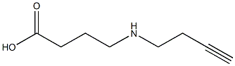 4-(but-3-ynylamino)butanoic acid Structure