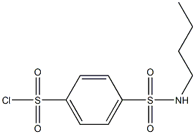 4-(butylsulfamoyl)benzene-1-sulfonyl chloride,,结构式