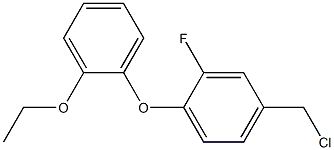 4-(chloromethyl)-1-(2-ethoxyphenoxy)-2-fluorobenzene Structure