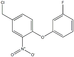 4-(chloromethyl)-1-(3-fluorophenoxy)-2-nitrobenzene|