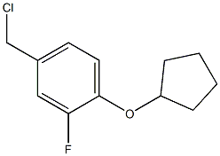 4-(chloromethyl)-1-(cyclopentyloxy)-2-fluorobenzene Struktur