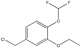 4-(chloromethyl)-1-(difluoromethoxy)-2-ethoxybenzene Structure