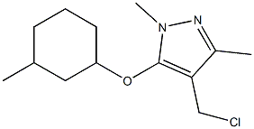 4-(chloromethyl)-1,3-dimethyl-5-[(3-methylcyclohexyl)oxy]-1H-pyrazole