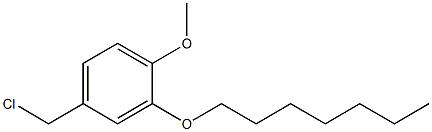 4-(chloromethyl)-2-(heptyloxy)-1-methoxybenzene Struktur