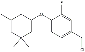  4-(chloromethyl)-2-fluoro-1-[(3,3,5-trimethylcyclohexyl)oxy]benzene