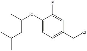 4-(chloromethyl)-2-fluoro-1-[(4-methylpentan-2-yl)oxy]benzene,,结构式