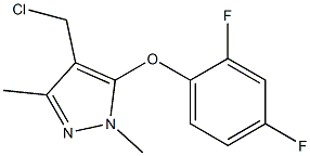 4-(chloromethyl)-5-(2,4-difluorophenoxy)-1,3-dimethyl-1H-pyrazole