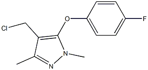 4-(chloromethyl)-5-(4-fluorophenoxy)-1,3-dimethyl-1H-pyrazole