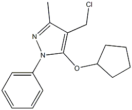 4-(chloromethyl)-5-(cyclopentyloxy)-3-methyl-1-phenyl-1H-pyrazole