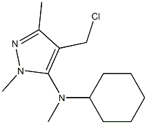  4-(chloromethyl)-N-cyclohexyl-N,1,3-trimethyl-1H-pyrazol-5-amine