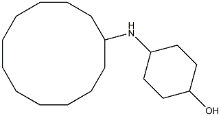 4-(cyclododecylamino)cyclohexan-1-ol,,结构式