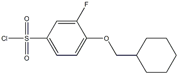 4-(cyclohexylmethoxy)-3-fluorobenzenesulfonyl chloride