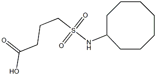 4-(cyclooctylsulfamoyl)butanoic acid Structure