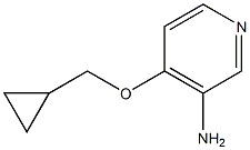 4-(cyclopropylmethoxy)pyridin-3-amine 化学構造式